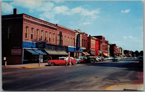 Street scene grange indiana - street,